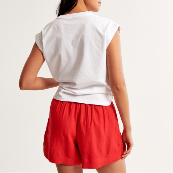 ABERCROMBIE & FITCH: Linen-Blend Pull-On Short - Picture 4 of 5